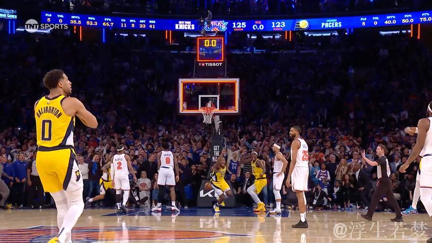 哈利伯顿三分命中引燃主场激情! 哈利伯顿三分命中引燃主场激情!